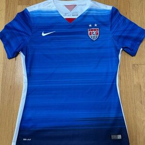 Nike Blue and White Dri-FIT Jersey